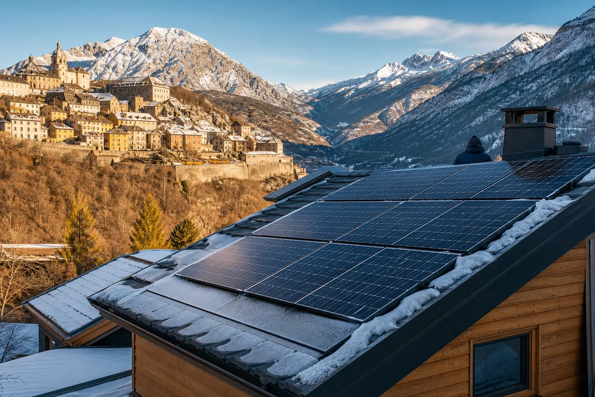 Altitude et photovoltaïque à Briançon (1 320 m) : un rendement dopé par le froid